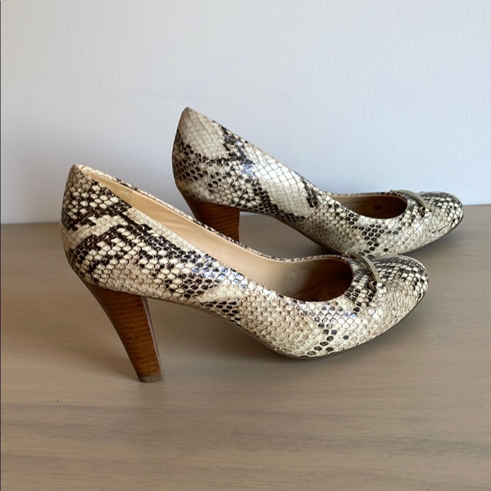 Geox Snakeskin Patterned Women's Heels
